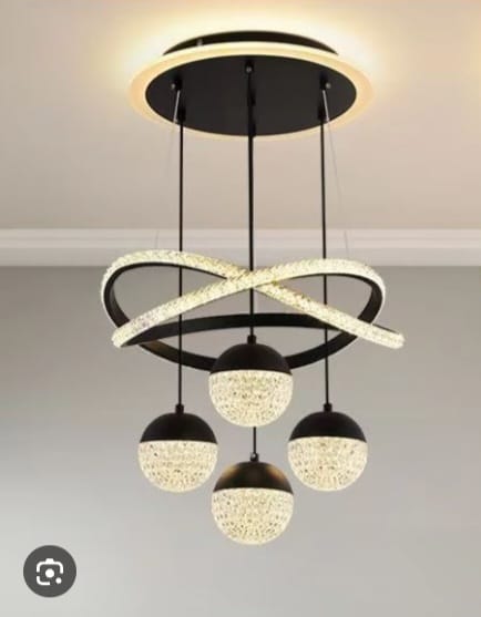BLACK modern luxury pendant chandelier